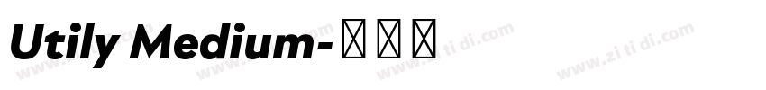 Utily Medium字体转换